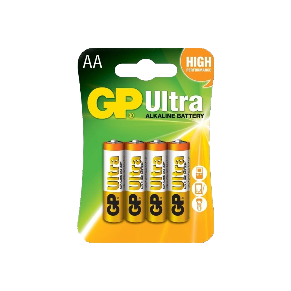 Ultra Alkaline AA Batteries 4 Pack